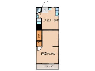 フロ－ラルフクジュの物件間取画像